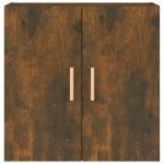 vidaXL Comodă TV de perete, stejar fumuriu, 60x30x60 cm lemn prelucrat