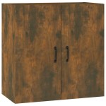vidaXL Dulap de perete, stejar fumuriu, 60x31x60 cm, lemn compozit