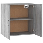 vidaXL Dulap de perete, gri sonoma, 60x31x60 cm, lemn compozit