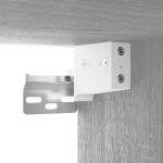 vidaXL Dulap de perete, gri sonoma, 60x31x60 cm, lemn compozit