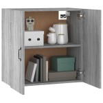 vidaXL Dulap de perete, gri sonoma, 60x31x60 cm, lemn compozit
