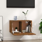 vidaXL Dulap de perete, stejar fumuriu, 60x36,5x35 cm, lemn prelucrat