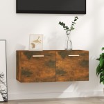 vidaXL Dulap de perete, stejar fumuriu, 80x35x36,5 cm, lemn