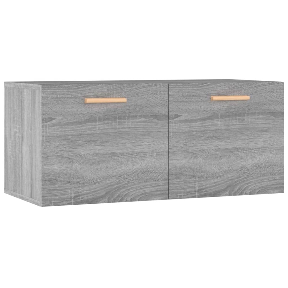 vidaXL Dulap de perete, gri sonoma, 80x35x36,5 cm, lemn compozit