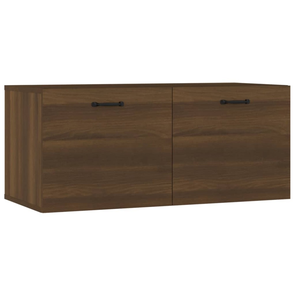vidaXL Dulap de perete, stejar maro, 80x35x36,5 cm, lemn prelucrat