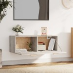 vidaXL Dulap de perete, gri sonoma, 100x36,5x35 cm, lemn prelucrat vidaXL Dulap de perete, gri sonoma, 100x36,5x35 cm, lemn prelucrat
