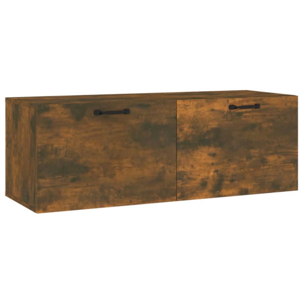 vidaXL Dulap de perete, stejar fumuriu, 100x36,5x35 cm, lemn prelucrat