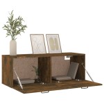 vidaXL Dulap de perete, stejar fumuriu, 100x36,5x35 cm, lemn prelucrat