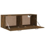 vidaXL Dulap de perete, stejar fumuriu, 100x36,5x35 cm, lemn prelucrat