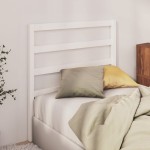 vidaXL Tăblie de pat, alb, 81x4x100 cm, lemn masiv de pin