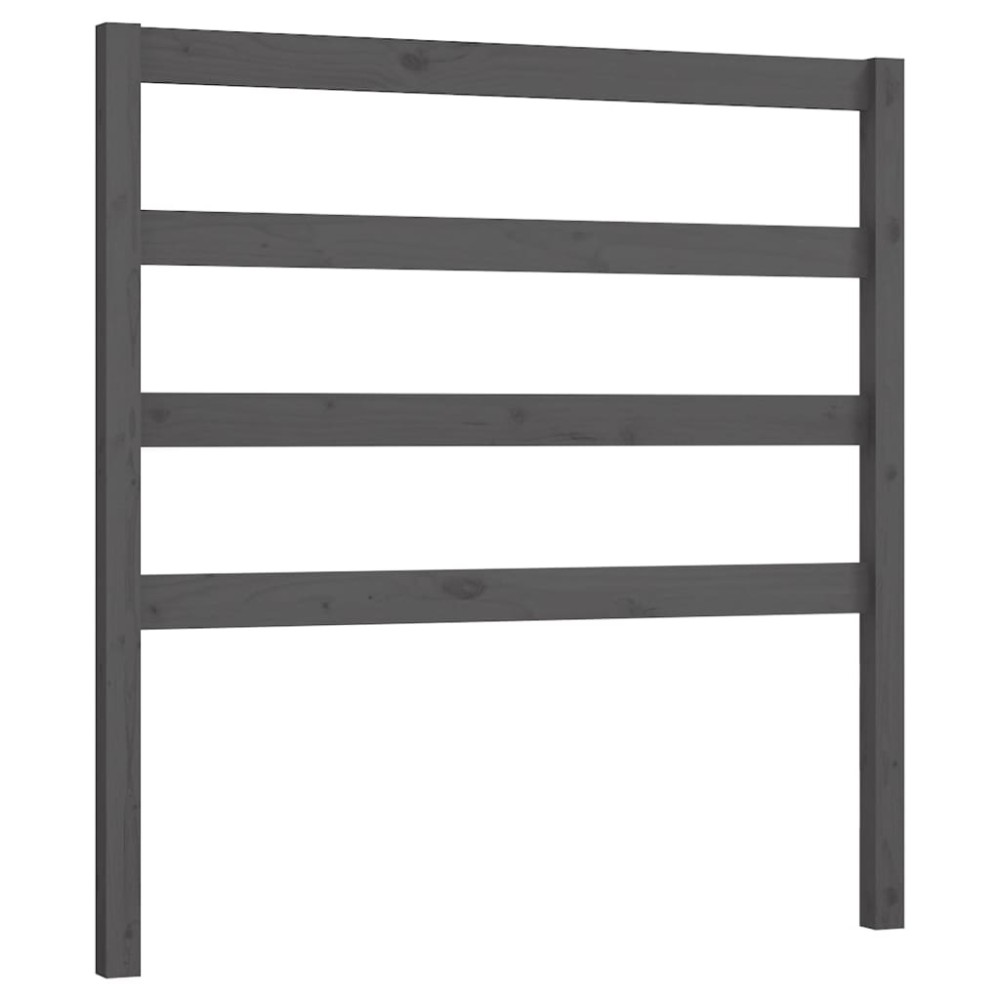 vidaXL Tăblie de pat, gri, 81x4x100 cm, lemn masiv de pin