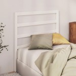 vidaXL Tăblie de pat, alb, 96x4x100 cm, lemn masiv de pin vidaXL Tăblie de pat, alb, 96x4x100 cm, lemn masiv de pin
