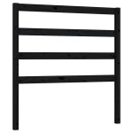 vidaXL Tăblie de pat, negru, 96x4x100 cm, lemn masiv de pin