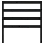 vidaXL Tăblie de pat, negru, 106x4x100 cm, lemn masiv de pin vidaXL Tăblie de pat, negru, 106x4x100 cm, lemn masiv de pin