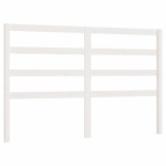 vidaXL Tăblie de pat, alb, 126x4x100 cm, lemn masiv de pin