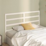 vidaXL Tăblie de pat, alb, 126x4x100 cm, lemn masiv de pin