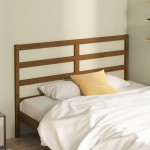 vidaXL Tăblie de pat, maro miere, 126x4x100 cm, lemn masiv de pin vidaXL Tăblie de pat, maro miere, 126x4x100 cm, lemn masiv de pin