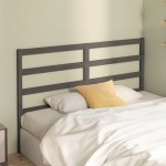 vidaXL Tăblie de pat, gri, 146x4x100 cm, lemn masiv de pin