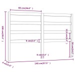 vidaXL Tăblie de pat, maro miere, 146x4x100 cm, lemn masiv de pin vidaXL Tăblie de pat, maro miere, 146x4x100 cm, lemn masiv de pin