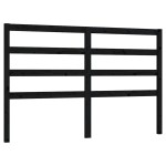 vidaXL Tăblie de pat, negru, 166x4x100 cm, lemn masiv de pin
