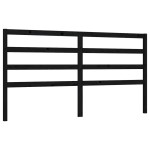 vidaXL Tăblie de pat, negru, 186x4x100 cm, lemn masiv de pin