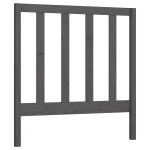 vidaXL Tăblie de pat, gri, 81x4x100 cm, lemn masiv de pin