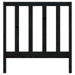 vidaXL Tăblie de pat, negru, 81x4x100 cm, lemn masiv de pin vidaXL Tăblie de pat, negru, 81x4x100 cm, lemn masiv de pin