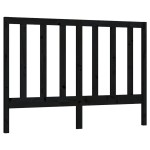 vidaXL Tăblie de pat, negru, 166x4x100 cm, lemn masiv de pin
