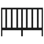 vidaXL Tăblie de pat, negru, 166x4x100 cm, lemn masiv de pin