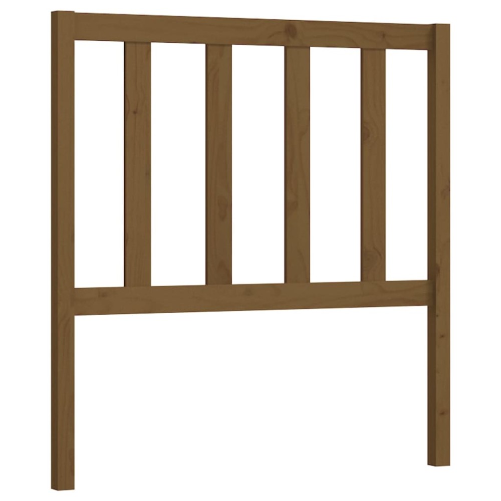 vidaXL Tăblie de pat, maro miere, 96x4x100 cm, lemn masiv de pin