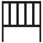 vidaXL Tăblie de pat, negru, 96x4x100 cm, lemn masiv de pin