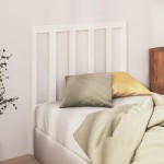 vidaXL Tăblie de pat, alb, 106x4x100 cm, lemn masiv de pin