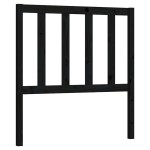 vidaXL Tăblie de pat, negru, 106x4x100 cm, lemn masiv de pin vidaXL Tăblie de pat, negru, 106x4x100 cm, lemn masiv de pin