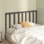 vidaXL Tăblie de pat, gri, 126x4x100 cm, lemn masiv de pin vidaXL Tăblie de pat, gri, 126x4x100 cm, lemn masiv de pin