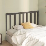 vidaXL Tăblie de pat, gri, 156x4x100 cm, lemn masiv de pin