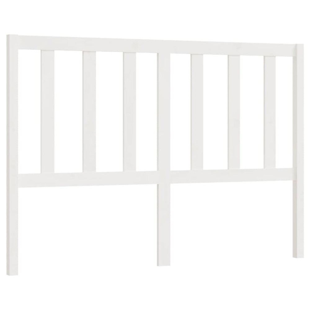 vidaXL Tăblie de pat, alb, 166x4x100 cm, lemn masiv de pin