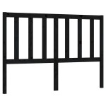vidaXL Tăblie de pat, negru, 166x4x100 cm, lemn masiv de pin