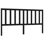vidaXL Tăblie de pat, negru, 186x4x100 cm, lemn masiv de pin