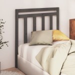 vidaXL Tăblie de pat, gri, 81x4x100 cm, lemn masiv de pin