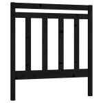 vidaXL Tăblie de pat, negru, 81x4x100 cm, lemn masiv de pin