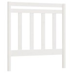 vidaXL Tăblie de pat, alb, 106x4x100 cm, lemn masiv de pin
