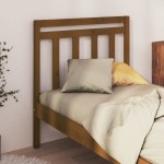 vidaXL Tăblie de pat, maro miere, 106x4x100 cm, lemn masiv de pin vidaXL Tăblie de pat, maro miere, 106x4x100 cm, lemn masiv de pin