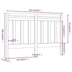 vidaXL Tăblie de pat, maro miere, 141x4x100 cm, lemn masiv de pin vidaXL Tăblie de pat, maro miere, 141x4x100 cm, lemn masiv de pin