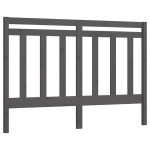 vidaXL Tăblie de pat, gri, 146x4x100 cm, lemn masiv de pin
