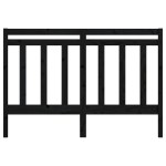 vidaXL Tăblie de pat, negru, 146x4x100 cm, lemn masiv de pin vidaXL Tăblie de pat, negru, 146x4x100 cm, lemn masiv de pin