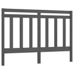vidaXL Tăblie de pat, gri, 156x4x100 cm, lemn masiv de pin