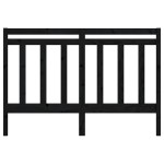 vidaXL Tăblie de pat, negru, 156x4x100 cm, lemn masiv de pin