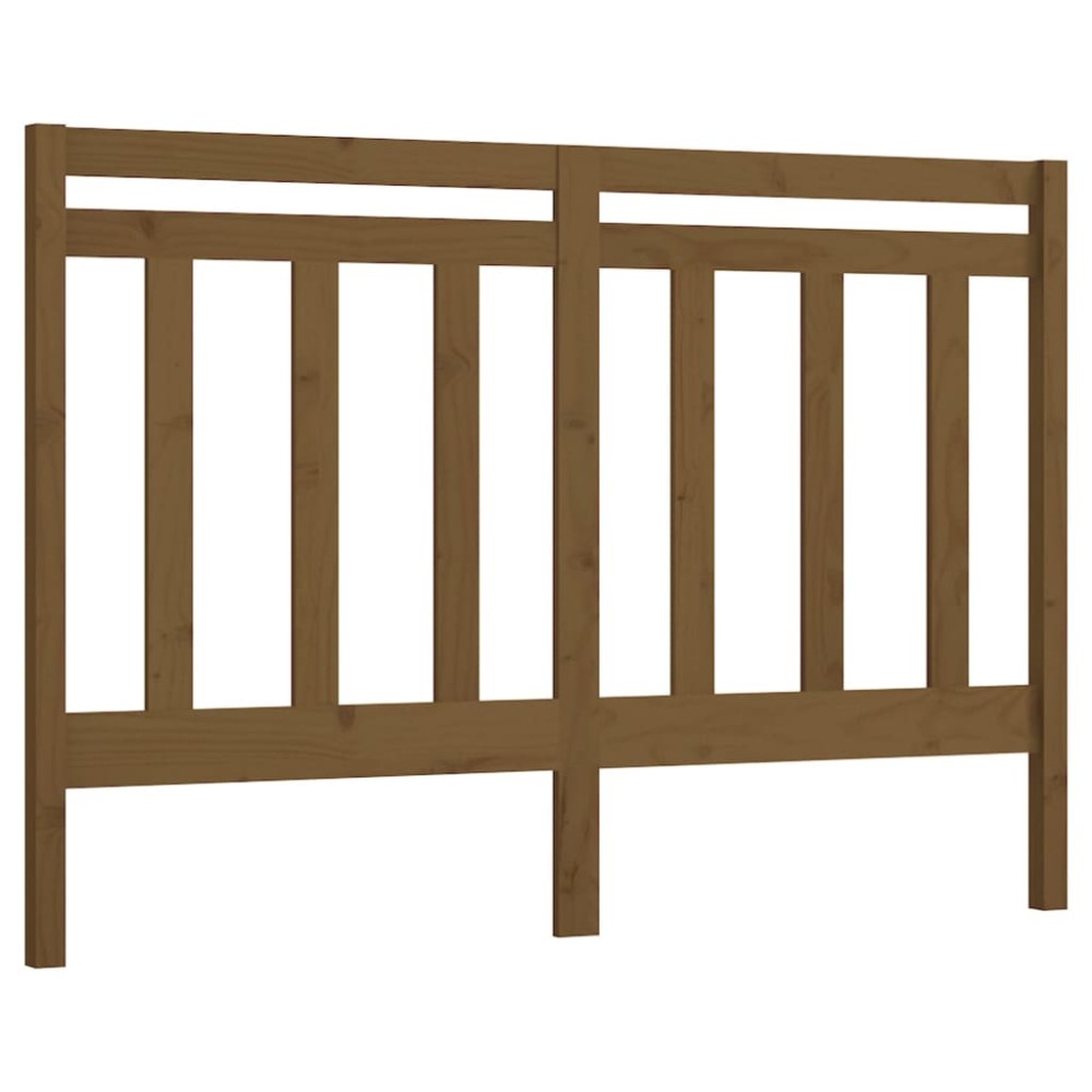vidaXL Tăblie de pat, maro miere, 166x4x100 cm, lemn masiv de pin