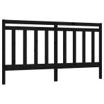 vidaXL Tăblie de pat, negru, 186x4x100 cm, lemn masiv de pin