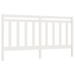 vidaXL Tăblie de pat, alb, 206x4x100 cm, lemn masiv de pin vidaXL Tăblie de pat, alb, 206x4x100 cm, lemn masiv de pin